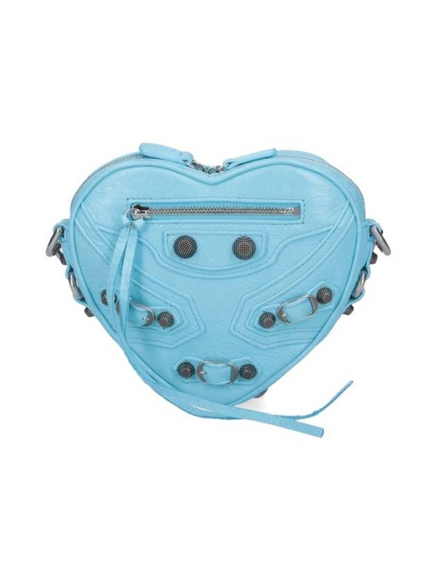 Balenciaga Le Cagole Heart Cross Mini Bag Blue