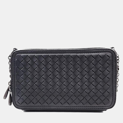Bottega Veneta Beige Intrecciato Leather Shoulder Bag