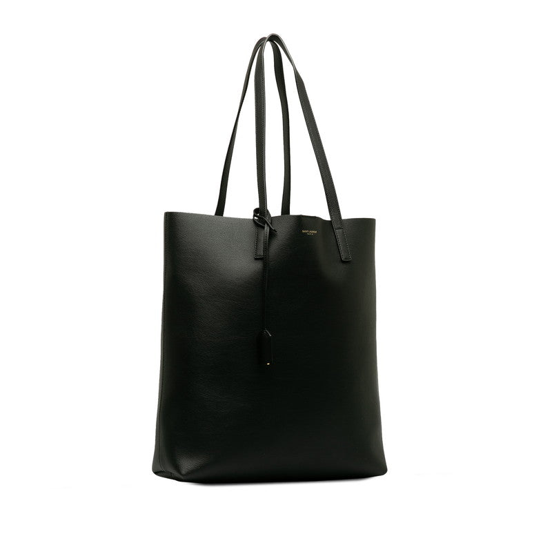 Saint Laurent Tote Bag in Calf Leather Black 454203