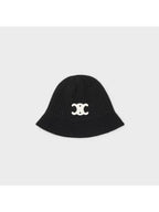 CELINE Seamless Cashmere Bucket Hat Black