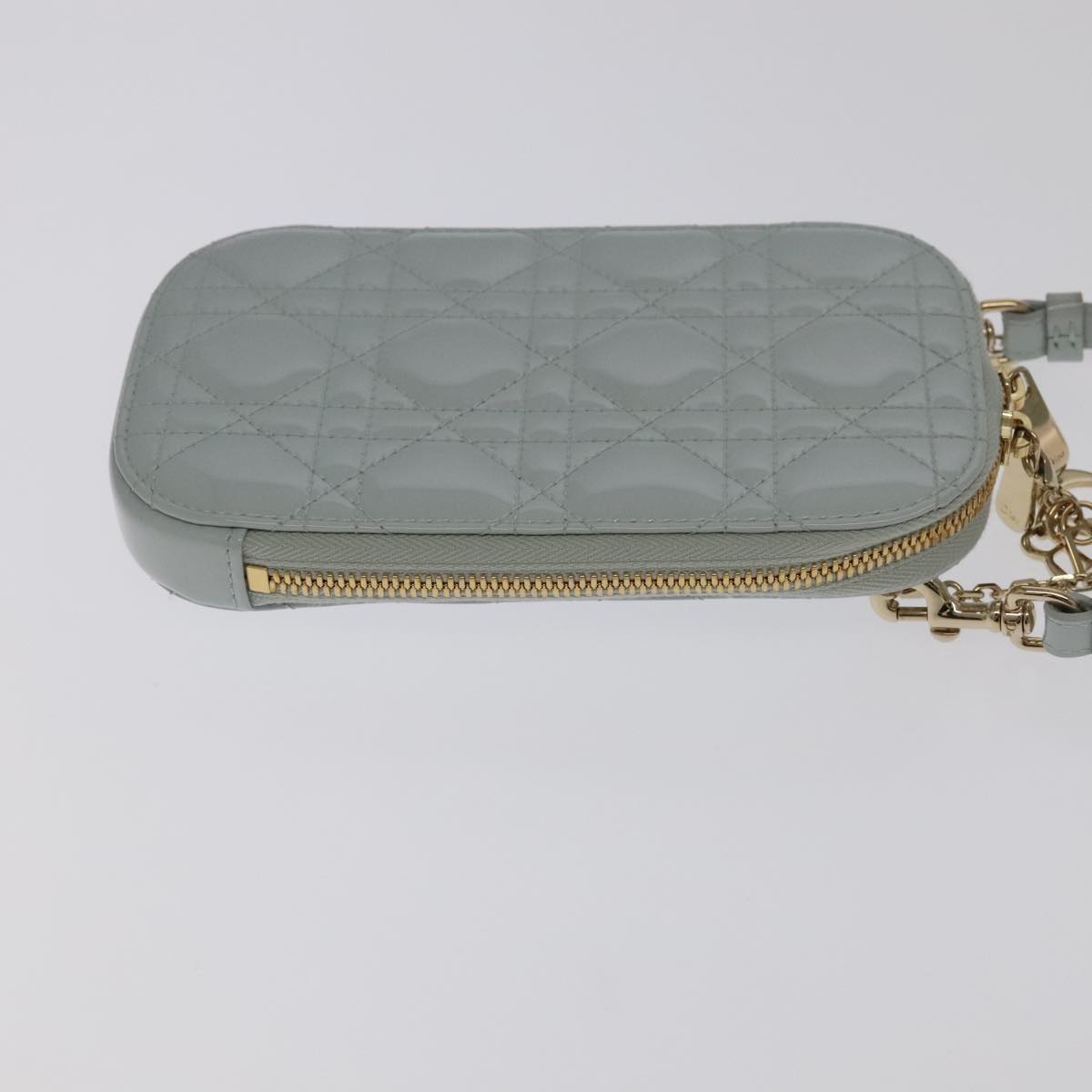 Dior Lady Dior  Patent Leather Shoulder Bag (Pre-Owned)