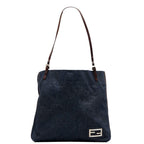 FENDI FENDI 26633 Shoulder Bag Canvas/Laser Indigo Blue Ladies Fender