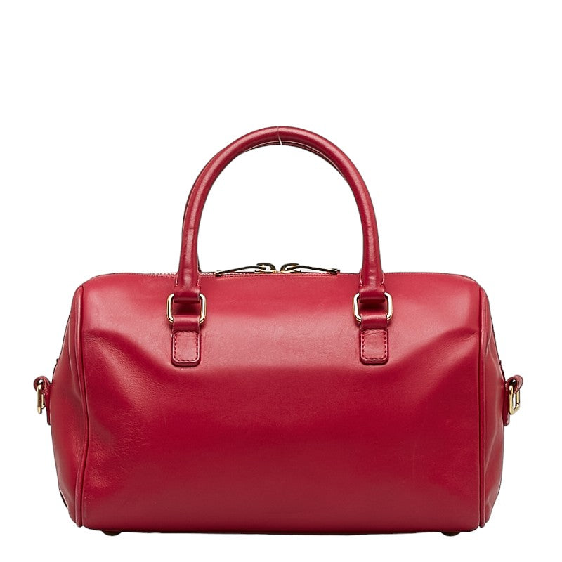 Saint Laurent Mini Boston Bag in Calf Leather Pink