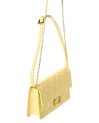 FENDI Baguette FF Leather Wallet On Chain