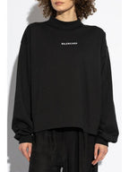 Balenciaga Balenciaga Long Sleeve T-shirt, Women's, Black