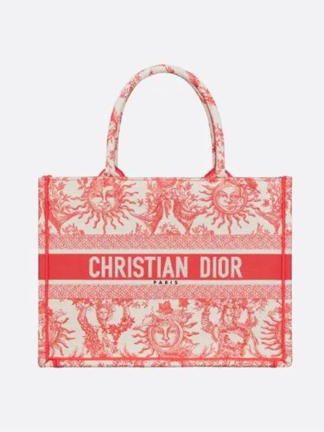 Dioriviera Book Medium Tote Bag Coral Dior