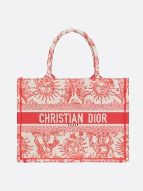 Dioriviera Book Medium Tote Bag Coral Dior