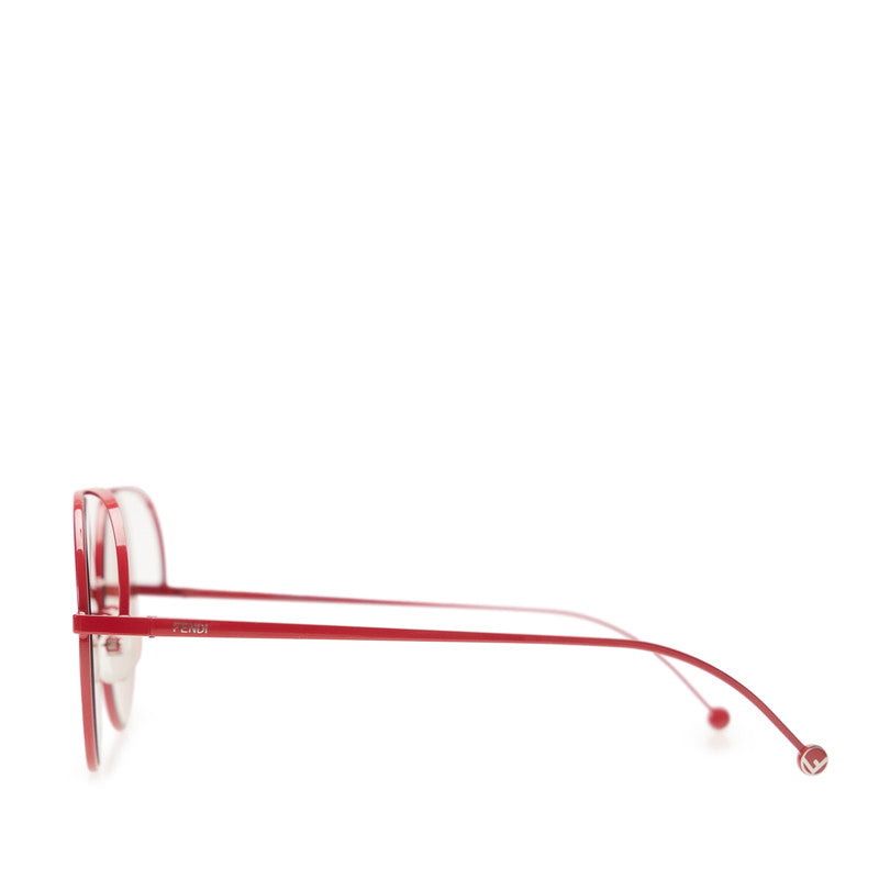 Fendi round metal double bridge Fd logo sunglasses FF 0343/S red metal plastic ladies Fendi