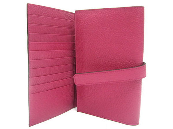 Hermes Wallet H1125 Wallet Cow Leather Pink