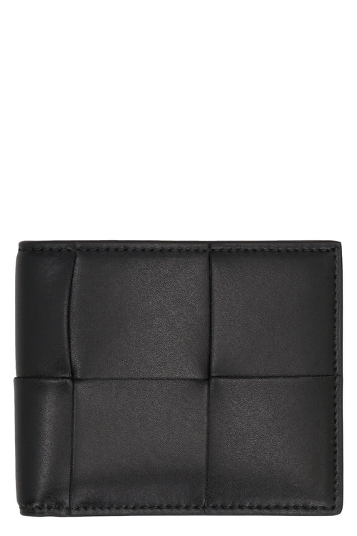 Bottega Veneta Men's Cassette Bi-Fold Wallet in Black | 743004VBWD2