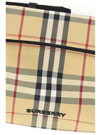 Burberry Sonny Embossed Logo Check Belt Bag Beige