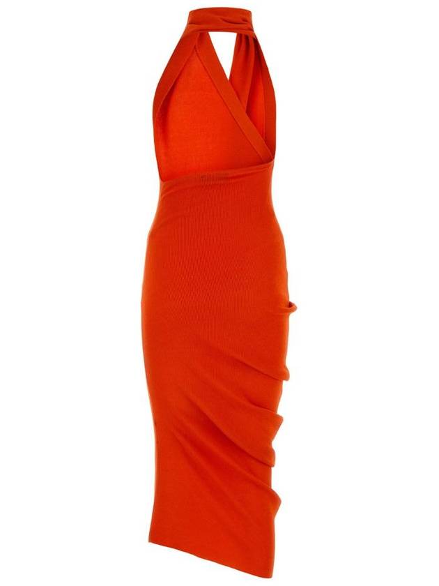 Fendi midi dress FZDC27ARV4F0QG5 P24 ORANGE