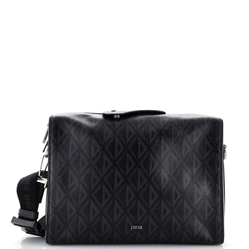 Dior Lingot Briefcase Messenger Bag CD Diamond Coated Canvas