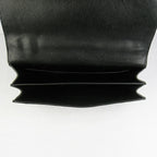 Hermes Calf Leather Message Bag H020 Black Silver
