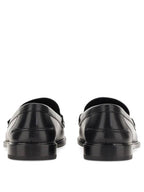 Fendi FF Square Leather Loafers Black