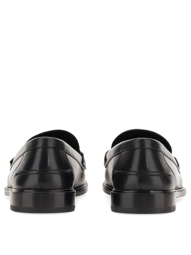 Fendi FF Square Leather Loafers Black