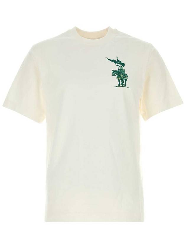 Burberry EKD Cotton Short Sleeve T-Shirt Chalk White