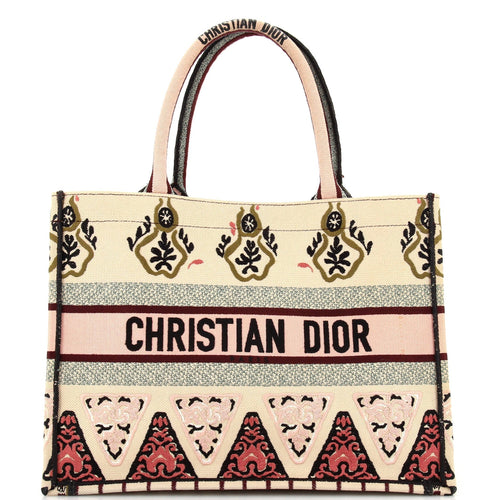 Dior Book Tote Embroidered Canvas Medium