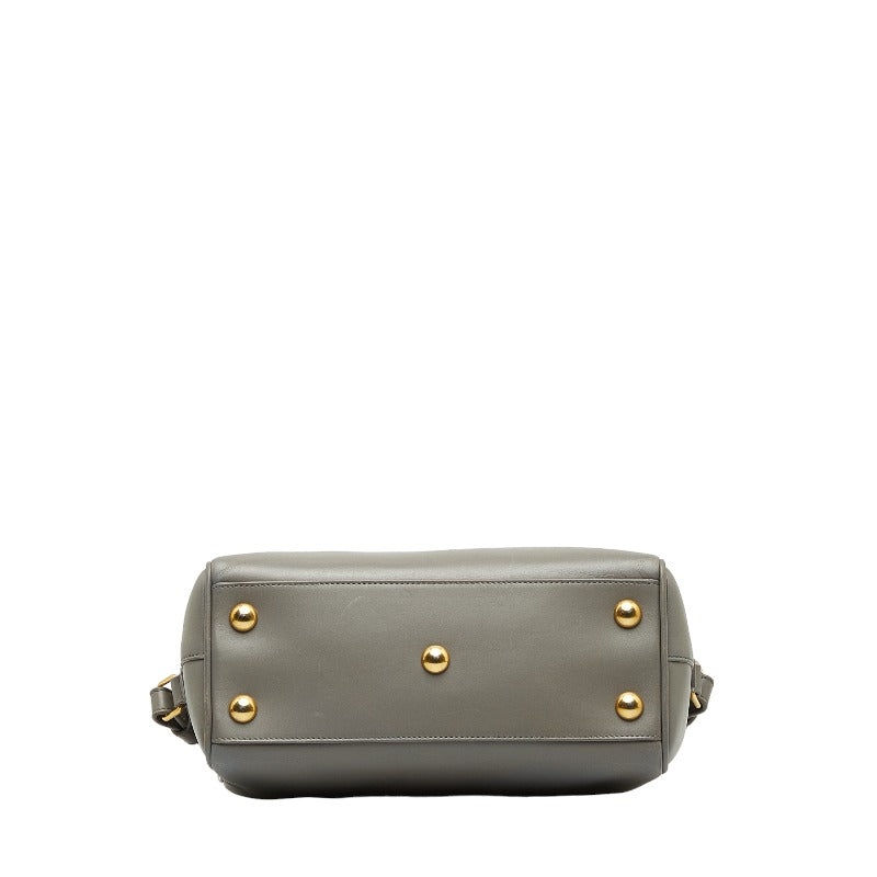 Saint Laurent Duffle Bag in Calf Leather Grey 330958