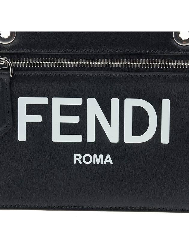 Fendi Peekaboo Pocket Clutch Bag Black