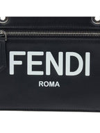 Fendi Peekaboo Pocket Clutch Bag Black