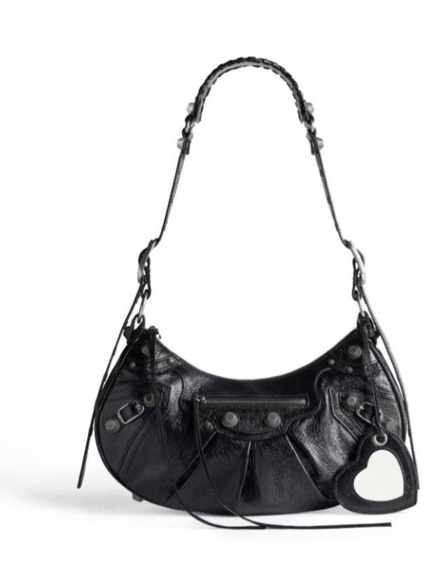 Balenciaga Le Cagole Small Leather Shoulder Bag Black