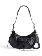 Balenciaga Le Cagole Small Leather Shoulder Bag Black