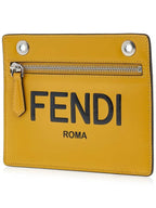 Fendi Peekaboo Pocket Clutch Bag Yellow