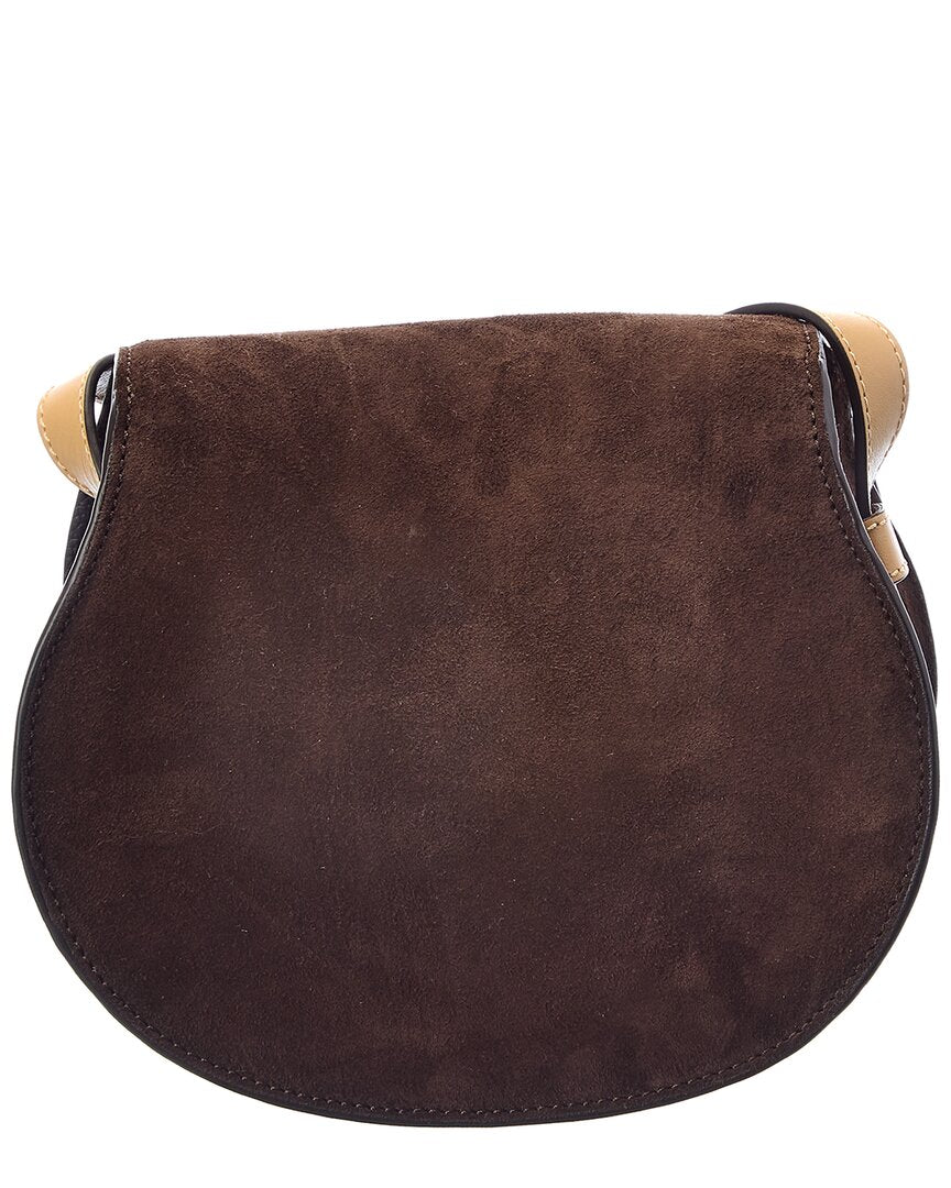 Chloe Marcie Mini Suede & Leather Crossbody