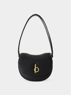 Burberry Rocking Horse Crocodile Effect Small Cross Bag Black