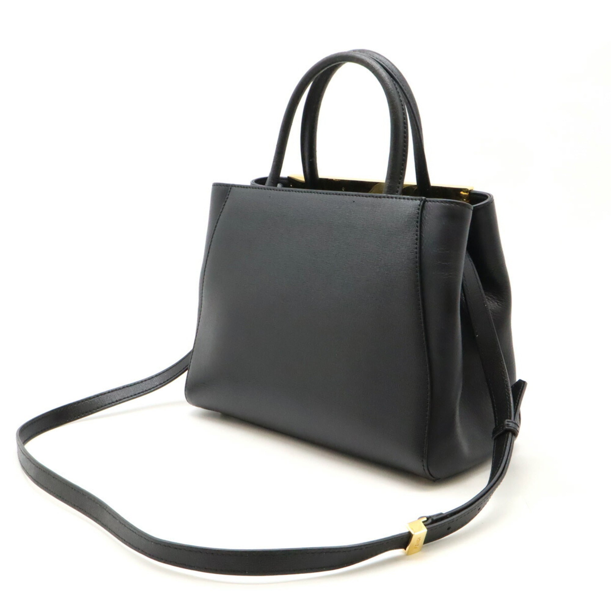 Fendi 2Jours  Leather Handbag Shoulder Bag Tote Bag ()