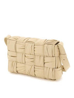 Bottega Veneta Cassette Intrecciato Leather Cross Bag Porridge