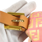 Fendi Mamma Baguette Zucchino Handbag Pink