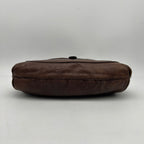 Fendi Small Spy Hobo Bag Dark Brown Bronze Leather