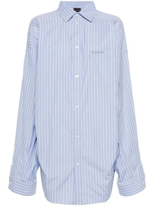 Balenciaga Balenciaga Asymmetrical Striped Shirt Clothing