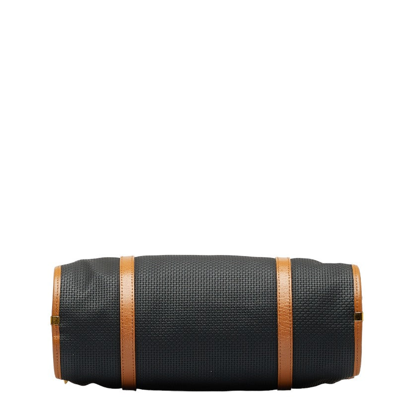 Saint Laurent Handbag Mini Boston Bag Navi Brown PVC Leather Ladies Saint Laurent