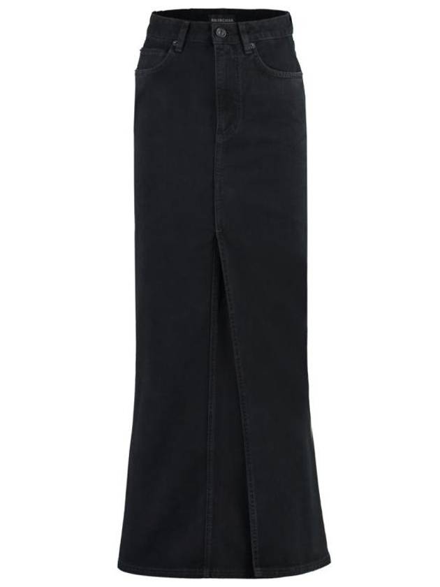 Balenciaga Maxi H-Line Skirt Black