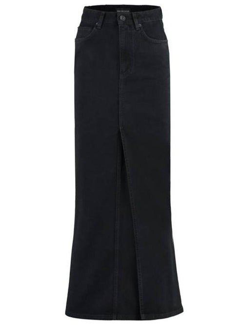 Balenciaga Maxi H-Line Skirt Black