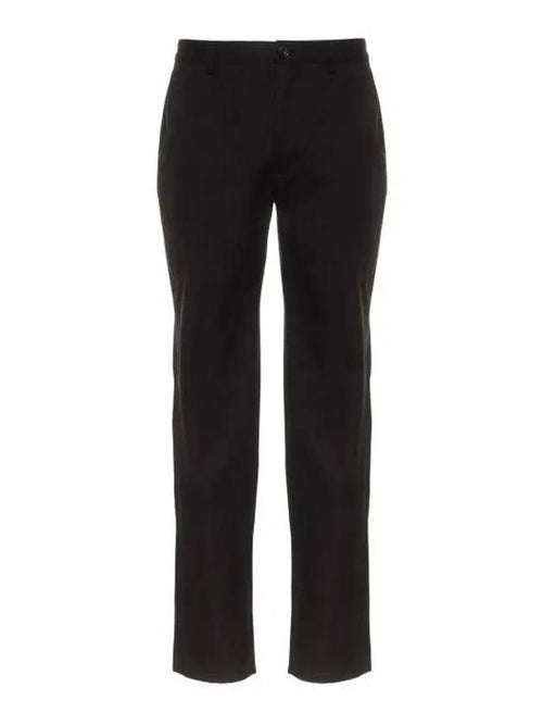 Burberry Slim Fit Cotton Chino Straight Pants Black