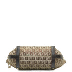 FENDI Zucca Shoulder Bag in Canvas Leather Brown Ladies 8BH196