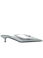 Balenciaga Balenciaga Heeled Mules Knife, Women's, Silver