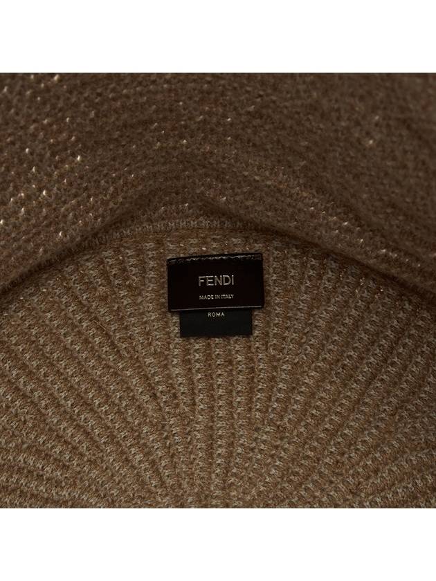 Fendi FF Cashmere Shopping Bag Beige
