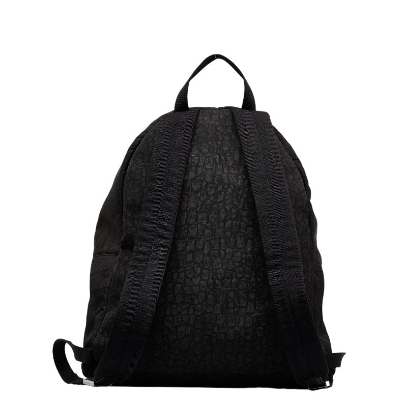 FENDI Backpack Rucksack 7VZ012 Nylon/Leather Men’s Black