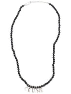 CELINE Monochroms Beads Necklace Black