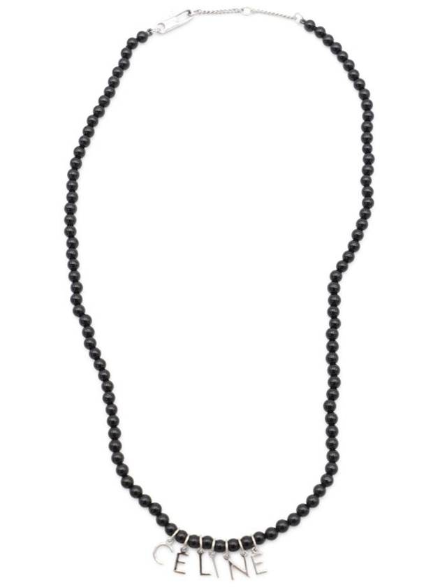 CELINE Monochroms Beads Necklace Black