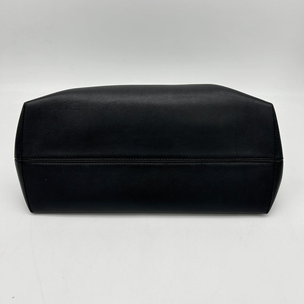 Fendi By The Way Black Perforated Leather Shoulder Bag