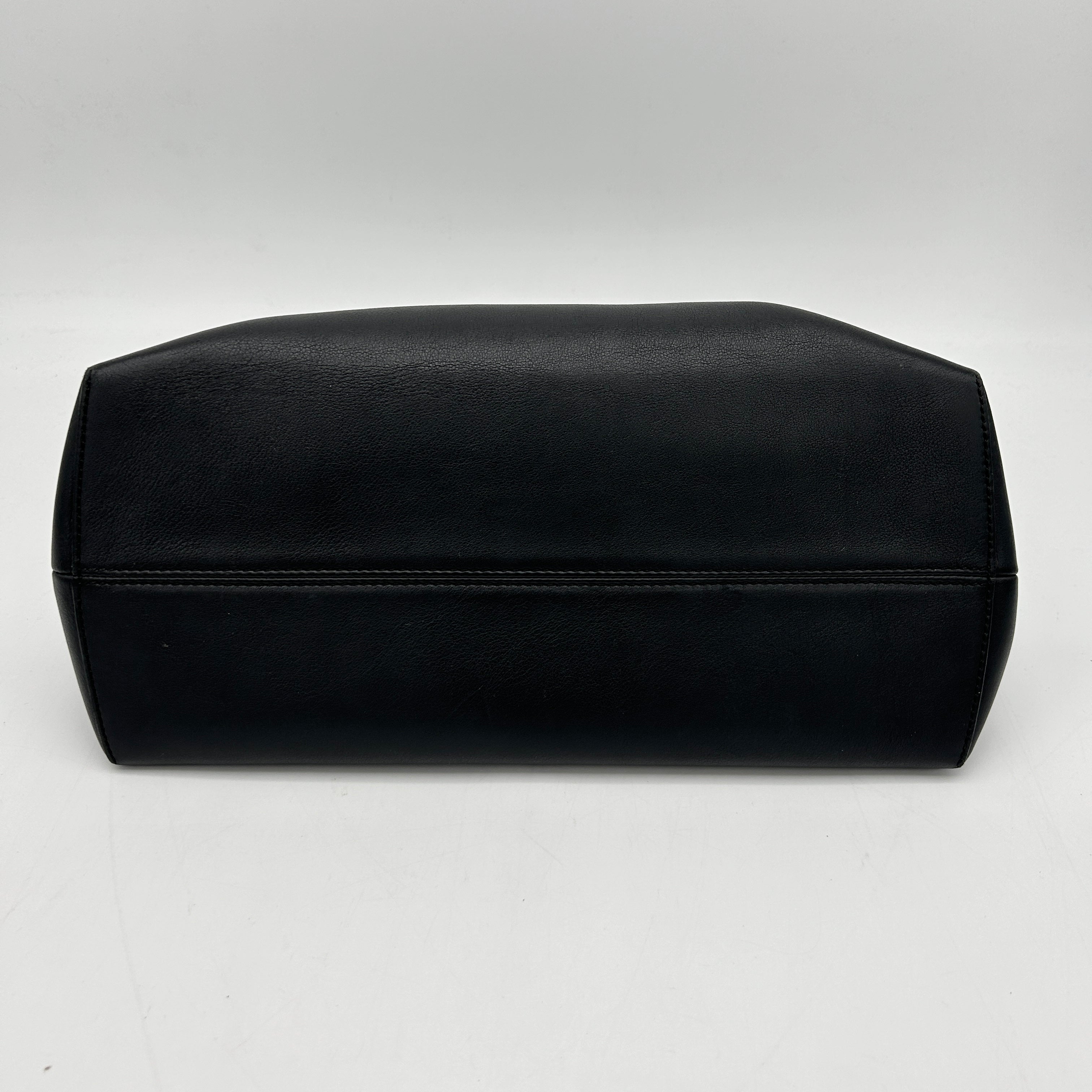 Fendi By The Way Black Perforated Leather Shoulder Bag