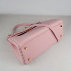 Hermes Kelly 32cm Togo Leather Handbag 6108 Pink Golden