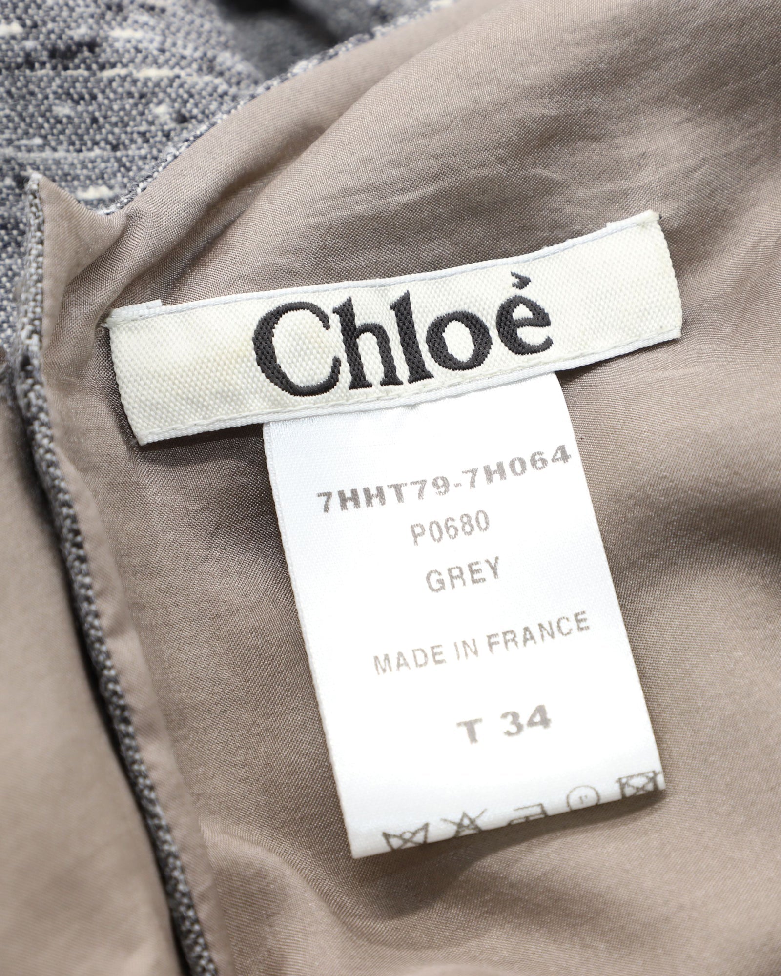 Chloe Short Cape Top In Grey Wool