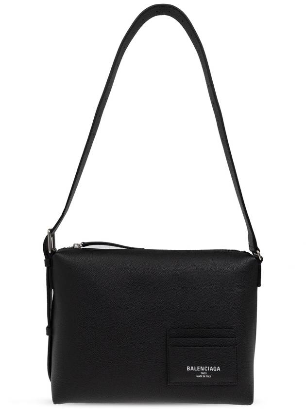 Balenciaga Small Leather Shoulder Bag Black